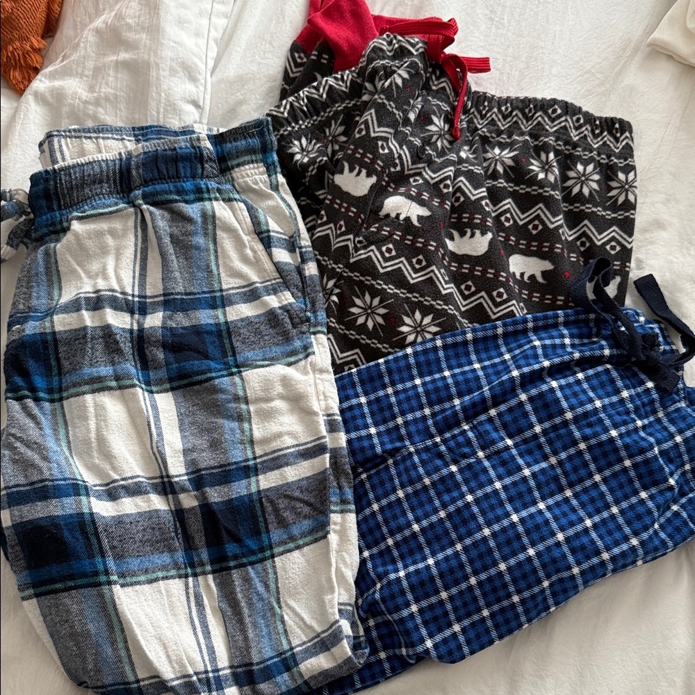 Old navy Pajama Pants Set - Blue, Black, Red